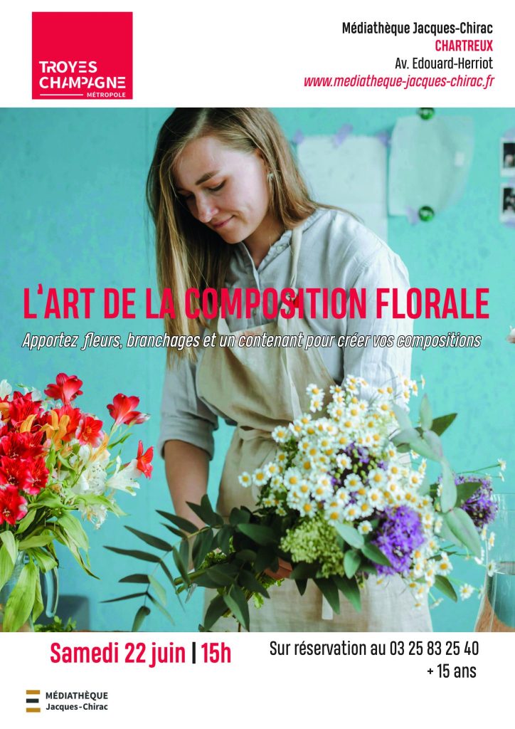 2024 affiche composition florale