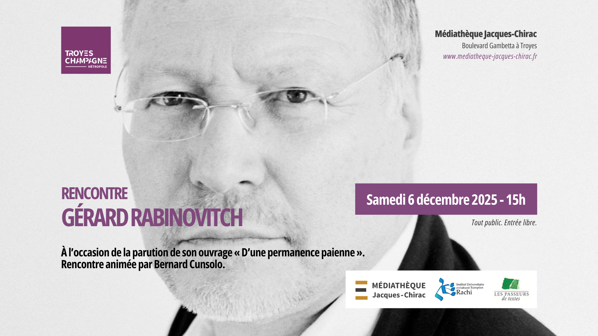 Rencontre avec Gérard Rabinovitch